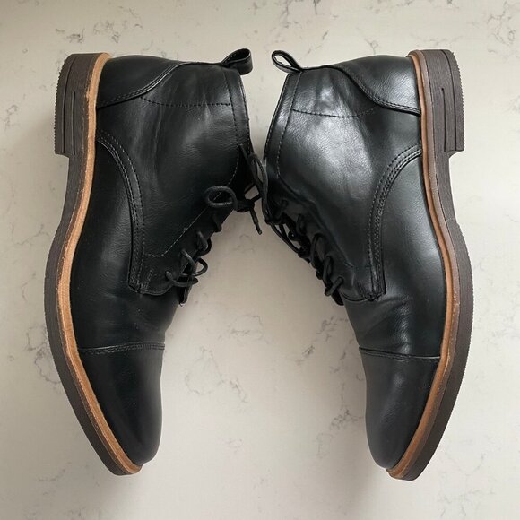 Sondergaard Copenhagen SSSF853 Lace Up Hi Top Leather Boots Black Sz 44 - Picture 7 of 14